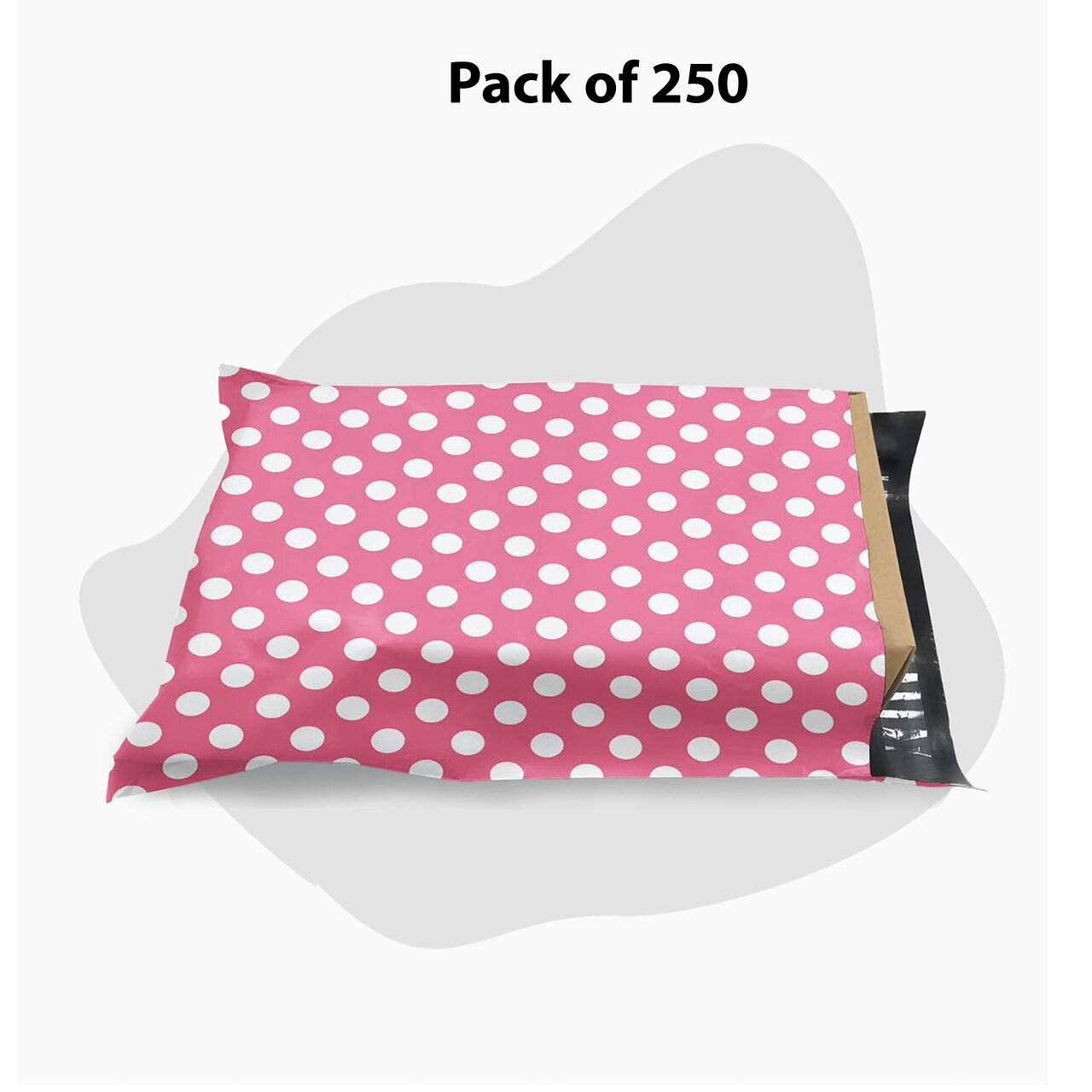 9 x 12 Polka Dot Poly Mailer Envelopes Durable 2 Mil Shipping Bags for Mailing & Packaging